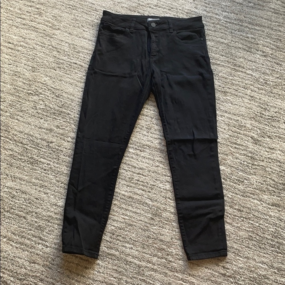DL Florence Cropped Black Jeans